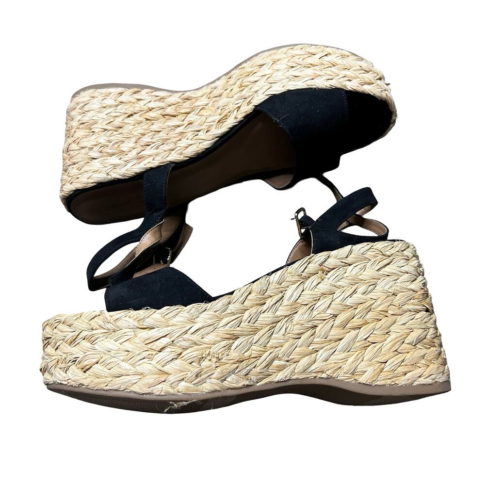 Universal Thread Alisha Platform Wedge Heels Blac… - image 4